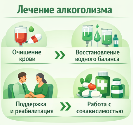 лечение алкоголизма в Кяхте этапы